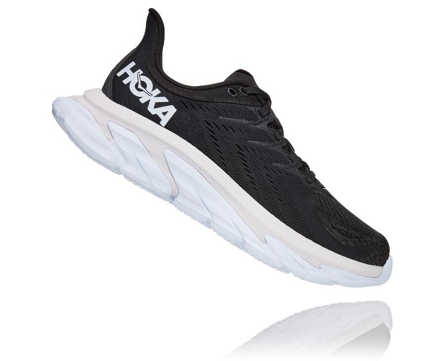 Tenis Hoka One One Hombre Negros/Blancos - Clifton Edge - SAQW84312